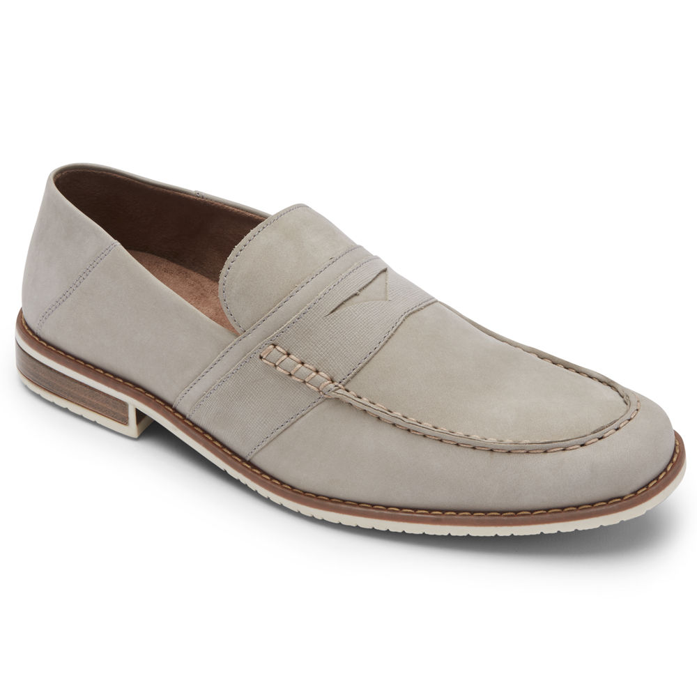 Rockport Mens Loafers Grey - Style Purpose 3 Penny - UK 267-HIWQJG